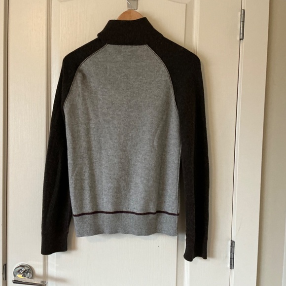 GAP - Wool Blend Colour Block Zip Cardigan Sweater. - Picture 6 of 10